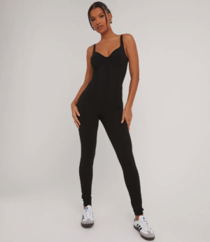 structured detail underwired sculpt jumpsuit