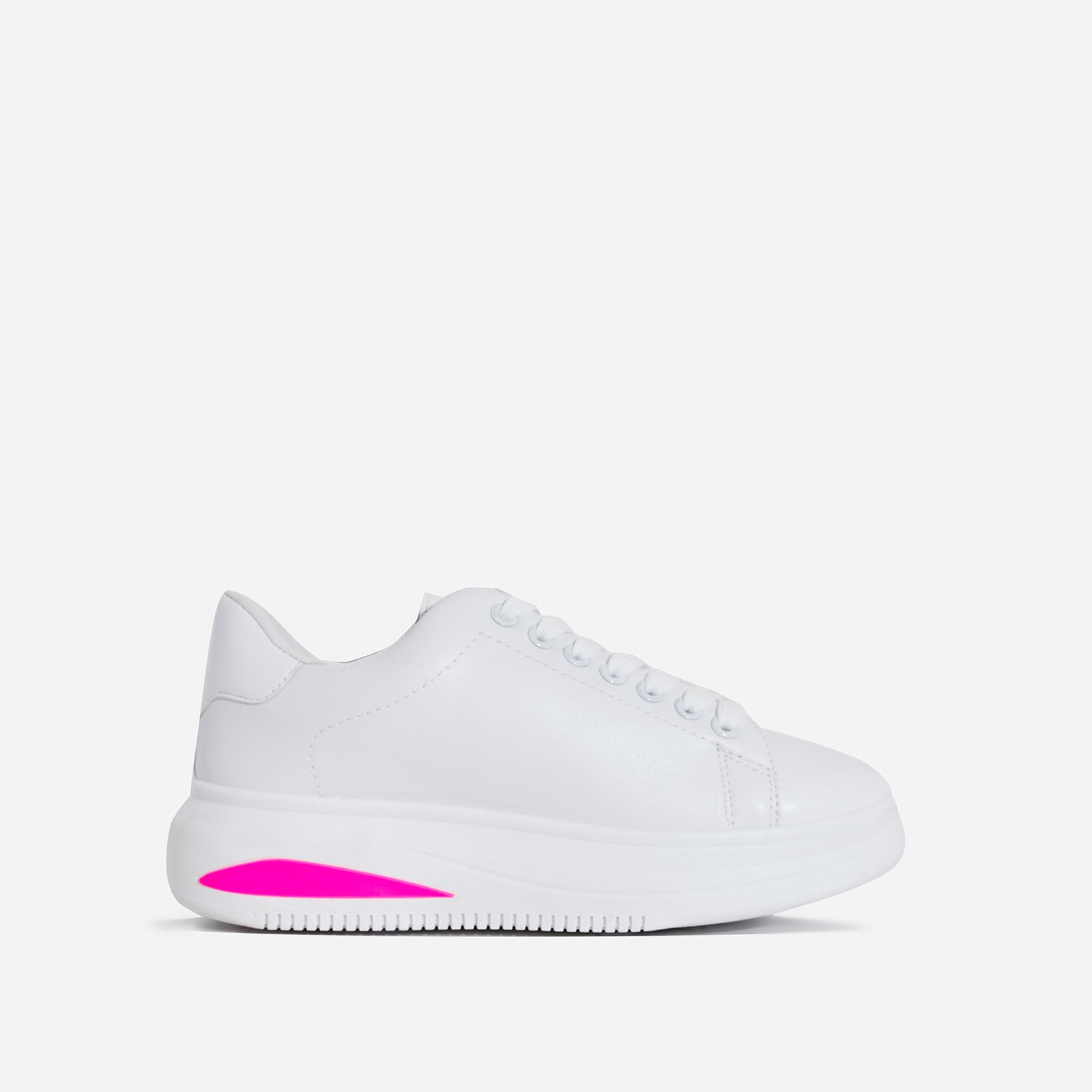 fever gem embellished trainers in white faux leather